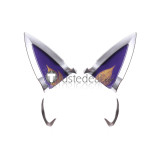 League of Legends LOL Ahri Coven Blonde Cosplay Wigs Ears