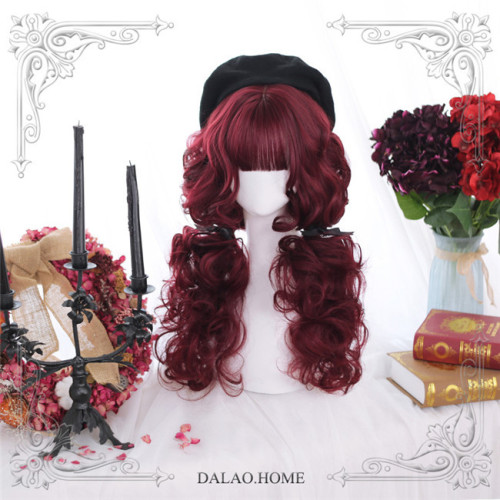 Dalao Home ~ Into Red Velvet~ Lolita Wigs 60cm