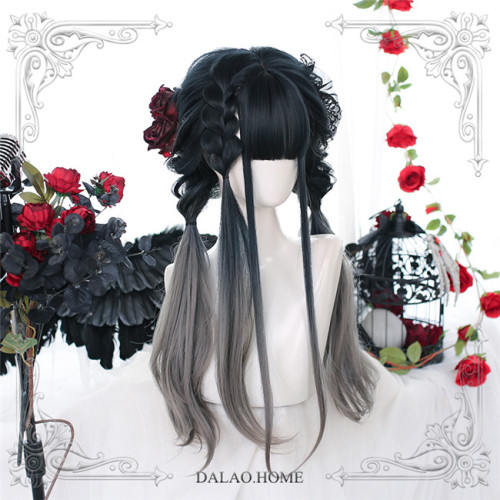 Dalao Home ~Canglan Lolita Long Curly Wigs