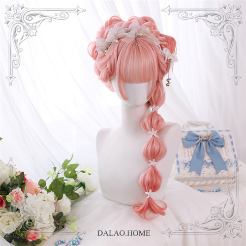 Dalao Home Peach Lolita Wigs