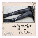 Mignight Cirous Lolita High Socks 64CM