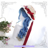 Blue Rome~Hair End Gradient 60cm Long Curls Lolita Wig