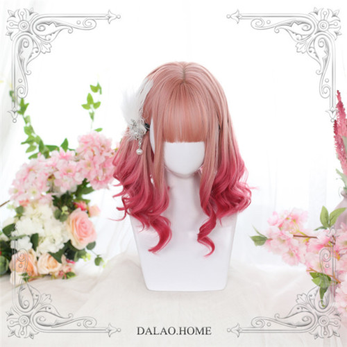 Dalao Home ~Raspberry Wine ~Sweet Short Lolita Wigs  - In Stock