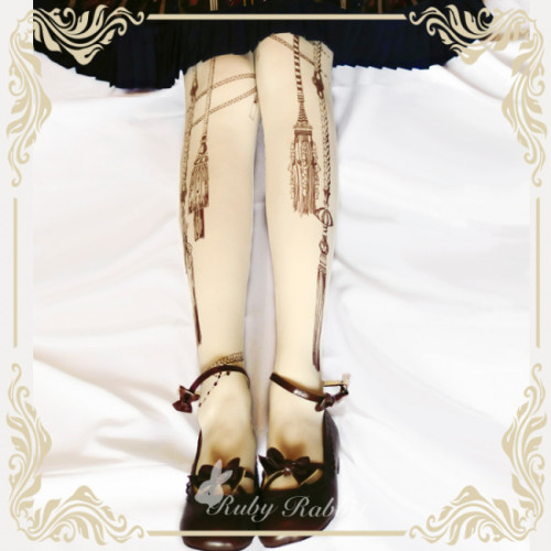 Ruby Rabbit~Rope 120D Velvet Tights