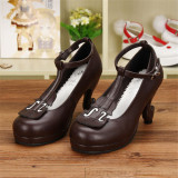 Angelic Imprint- Elegant Violin-shaped Straps Lolita Heels Shoes