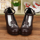 Angelic Imprint- Elegant Violin-shaped Straps Lolita Heels Shoes