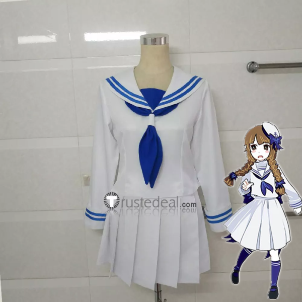 The Gray Garden Wadanohara White Sailor Uniform Cosplay Costume