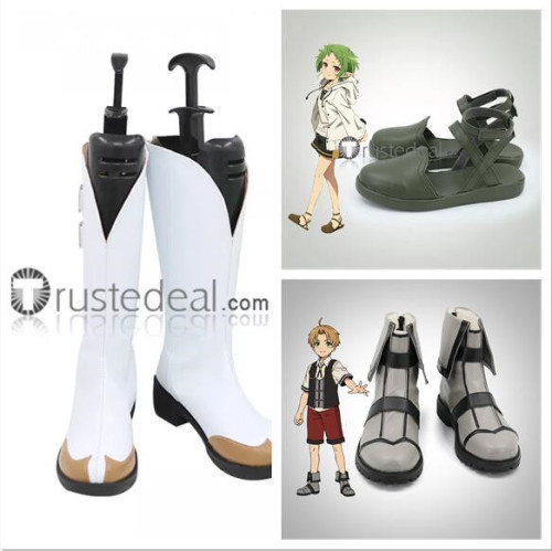 Mushoku Tensei Isekai Ittara Honki Dasu Jobless Reincarnation Rudeus Roxy Sylphiette Eris Cosplay Shoes Boots