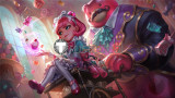 League of Legends LOL Cafe Cuties New Skin Annie Soraka Sivir Gwen Pink Blonde Green Cosplay Wigs