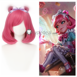 League of Legends LOL Cafe Cuties New Skin Annie Soraka Sivir Gwen Pink Blonde Green Cosplay Wig