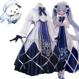 Vocaloid Hatsune Snow Miku 2021 Blue Cosplay Costume