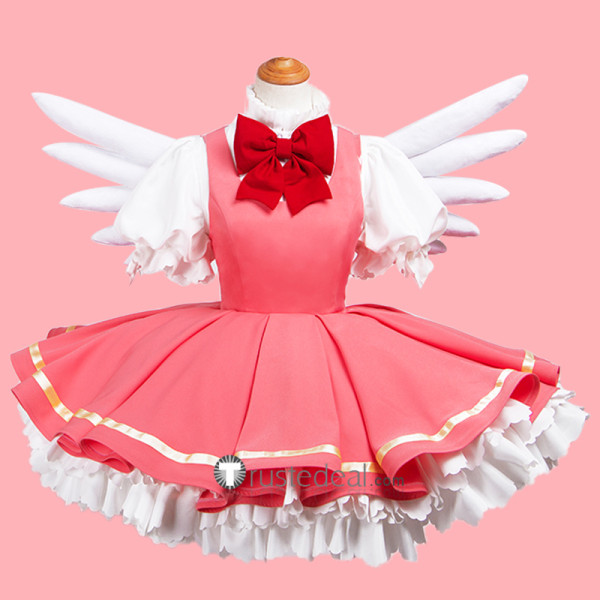 Cardcaptor Sakura Kinomoto Lolita Dress Pink Cosplay Costume