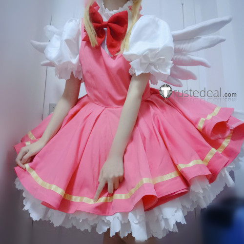 Cardcaptor Sakura Kinomoto Lolita Dress Pink Cosplay Costume