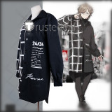 Vtuber Kanae Nijisanji Black Shirt Daily Cosplay Costume