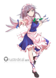 Touhou Scarlet Weather Rhapsody Sakuya Izayoi Maid Cosplay Costume