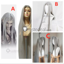 Final Fantasy VII Remake Sephiroth Long Silver Gray Cosplay Wigs
