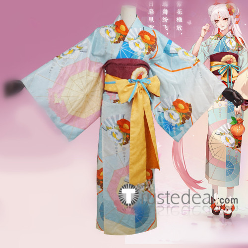 Onmyoji Shiranui Summer Yukata Kimono Cosplay Costume