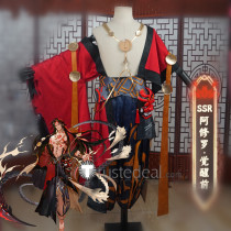 Onmyoji Asura Unawakening Red Cosplay Costume