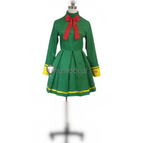 Kamikaze Kaitou Maron Kusakabe Jeanne d'Arc Yellow Green School Uniform Cosplay Costume