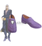Jojo's Bizarre Adventure Vento Aureo 5 Leone Abbacchio Purple Cosplay Shoes Boots