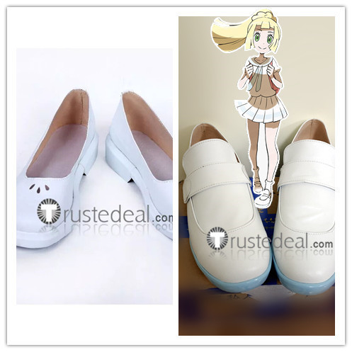 Pokemon Sun And Moon Lillie White Cosplay Shoes Boots