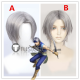 Dissidia Final Fantasy NT Locke Cole Lock Assassin Silver Grey Cosplay Wigs