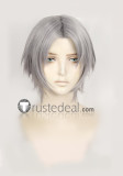 Dissidia Final Fantasy NT Locke Cole Lock Assassin Silver Grey Cosplay Wigs