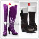 Vocaloid Camui Kamui Gackpo Brown Purple Cosplay Boots Shoes