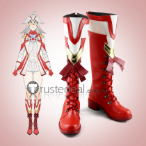 Ultraman Mebius Glitter Version Female Genderbend Red Cosplay Shoes Boots