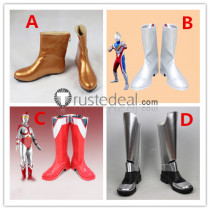 Ultraman Ultrawoman Grigio Ultraman Max DASH Ultraman Jack Yullian Silver Red Cosplay Shoes Boots
