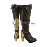Overwatch Ashe New Hero Black Red Brown Cosplay Boots Shoes