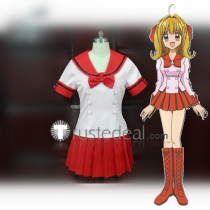Mermaid Melody Nanami Lucia Sailor School Red Cosplay Costume