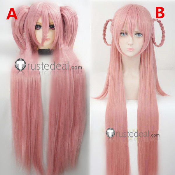 Puella Magi Madoka Magica Ultimate Kaname Madoka Long Pink Cosplay Wigs