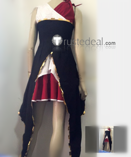 DNF Duel Dungeon Fighter Dragon Knight Black Red White Cosplay Costume