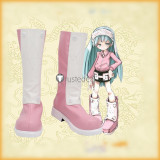 Shaman King Usui Pirica Pink White Cosplay Shoes Boots