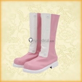 Shaman King Usui Pirica Pink White Cosplay Shoes Boots