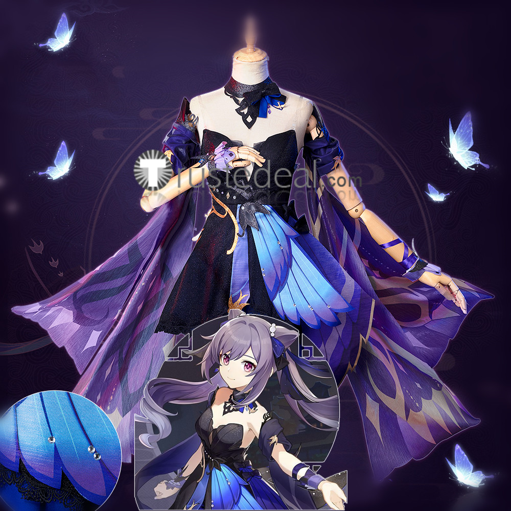 Genshin Impact Keqing Opulent Splendor New Skin Keqing Cosplay Costume