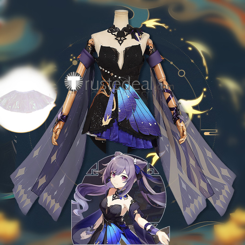 Genshin Impact Keqing Opulent Splendor New Skin Keqing Cosplay Costume