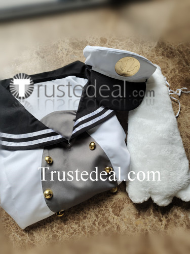 Wadanohara and the Great Blue Sea Memoka White Sailor Cosplay Costume