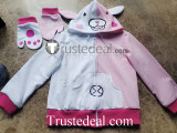 Super Danganronpa 2 Goodbye Despair Academy Usami Monomi Cosplay Pink Hoodie Jacket