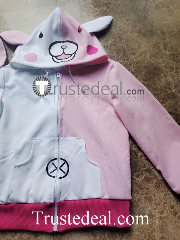 Super Danganronpa 2 Goodbye Despair Academy Usami Monomi Pink Hoodie Jacket