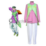 Jojo's Bizarre Adventure Diamond Is Unbreakable Rohan Kishibe Pink Purple Green Cosplay Costumes