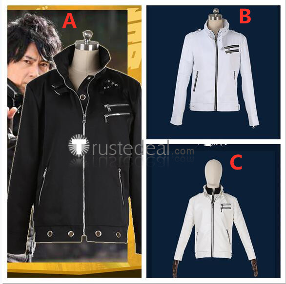 Kamen Rider Black RX Kohtaro Kotaro Minami White Black Jacket Cosplay Costumes