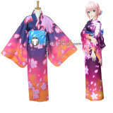 Vocaloid Project DIVA Megurine Luka Hatsune Miku Yukata Style Kimono Cosplay Costume