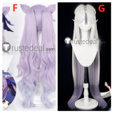 Genshin Impact Qiqi Keqing Ningguang Mona Chongyun Purple Blue Cosplay Wigs