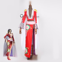 One Piece Boa Hancock Red Cosplay Costume
