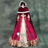 Beauty and the Beast Disney Princess Belle Red Dress Cosplay Costumes