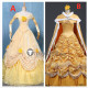 Beauty and the Beast Disney Princess Belle Yellow Cosplay Costume2