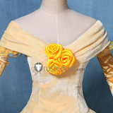 Beauty and the Beast Disney Princess Belle Yellow Cosplay Costume2