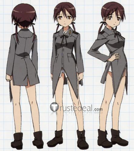 Strike Witches Gertrud Barkhorn Cosplay Costume